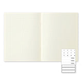 Midori MD Paper - MD Notebook Light A4 Pack de 3 cuadernos | Hojas con cuadrícula