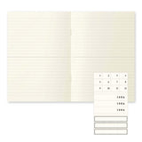 Midori MD Paper - MD Notebook Light A5 Pack de 3 cuadernos | Hojas con líneas