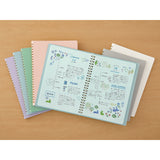 Midori - Ring Notebook A5 Color | Cuaderno con Malla de Puntos | White