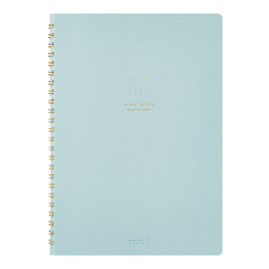 Midori - Ring Notebook A5 Color | Cuaderno con Malla de Puntos | Blue