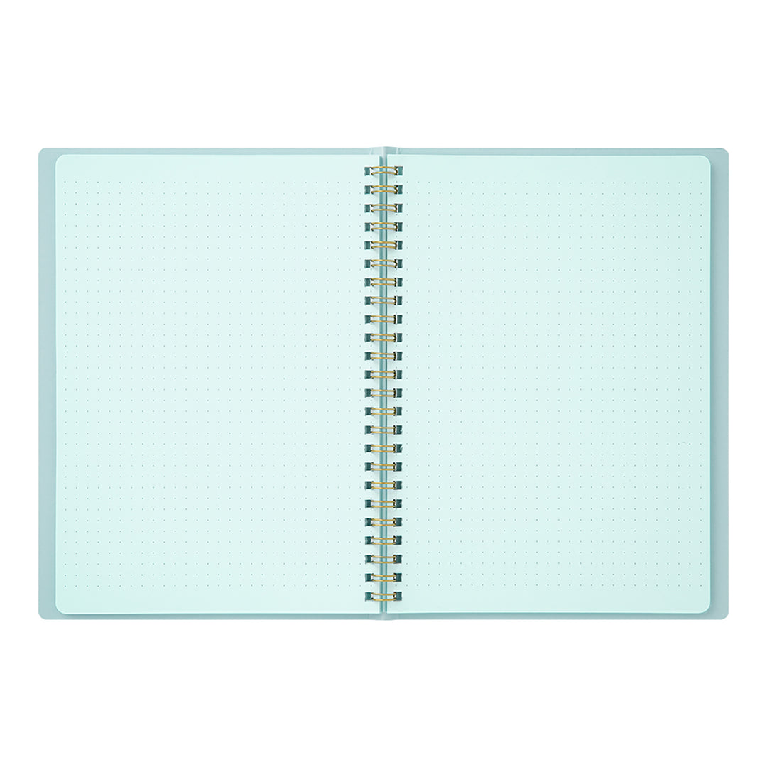 Midori - Ring Notebook A5 Color | Cuaderno con Malla de Puntos | Blue
