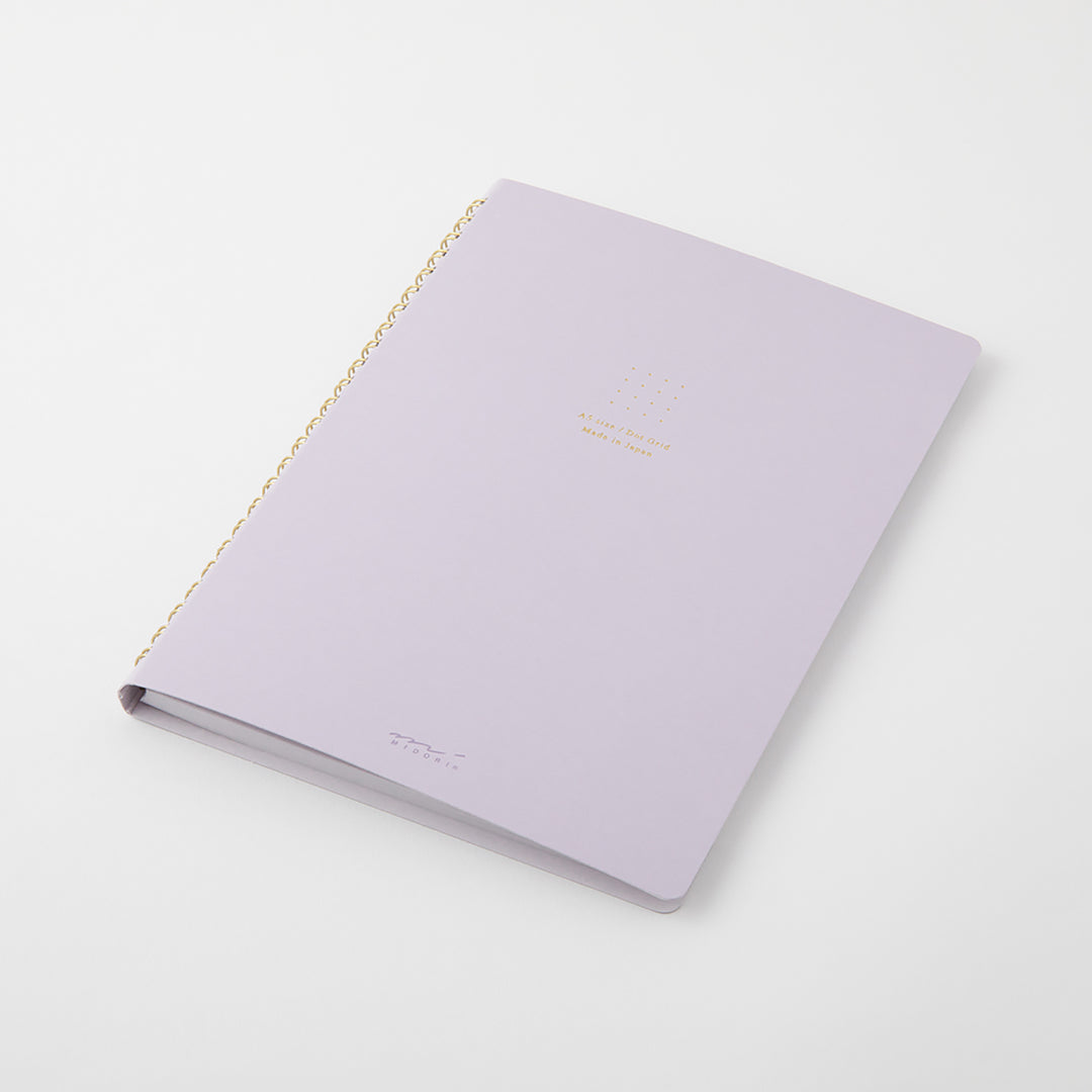 Midori - Ring Notebook A5 Color | Cuaderno con Malla de Puntos | Purple
