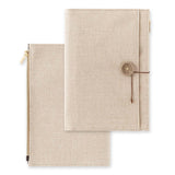 Midori - Yuru Log Notebook Cover (B6) Cloth | Beige