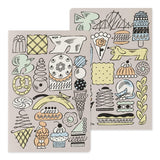 Midori - Yuru Log Notebook (B6) Cuaderno con Malla de Puntos| Sweets & Animals