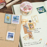 BGM - Washi Tape | Post Office - Plant Blue