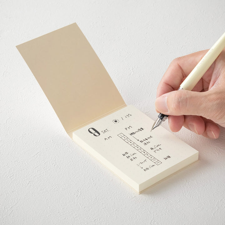 Midori MD Paper - Sticky Memo Pad A7 Dot Grid - Notas Adhesivas | Hojas con Puntos
