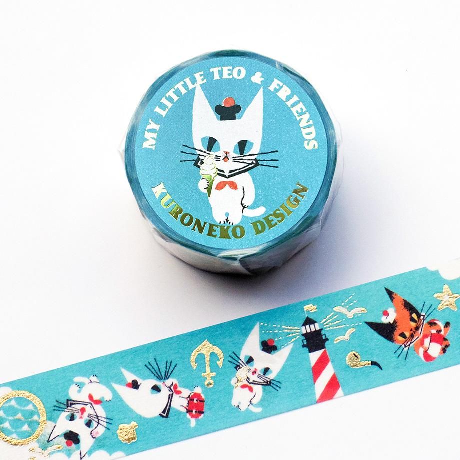 Cozyca Products - Washi Tape | Black Cat Robin - My Little Teo & Friends