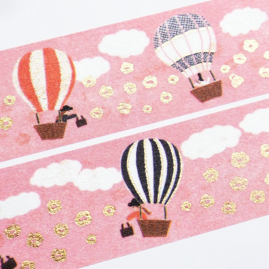 Cozyca Products - Washi Tape | Necktie - Balloon Travel