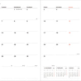 Mark's - Agenda Semanal Storage.it A5 | Sept 2024 - Dic 2025 | Naranja