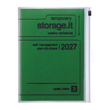 MARK'S - Agenda Semanal Vertical 2027 | A5 | Storage.it Green