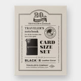Traveler's Company - TRAVELER'S notebook Card Size 20th Anniversary Set | Black