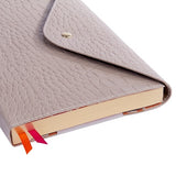 ARTEBENE - MAJOIE Notebook A5 Vegan Leather Croc | Dotted | Gray