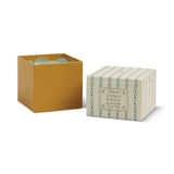 Paddywax – 5.5oz/155g Glass Tulip Scented Candle | Blue and Ochre - Wisteria & Willow
