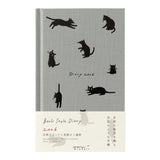 Midori – Agenda 2026 Semanal Book Style Diary  B6 | Cat Gray