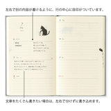 Midori – Agenda 2026 Semanal Book Style Diary  B6 | Cat Gray