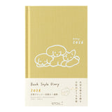 Midori – Agenda 2026 Semanal Book Style Diary  B6 | Dog Yellow