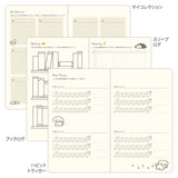 Midori – Agenda 2026 Semanal Book Style Diary  B6 | Dog Yellow