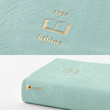 Midori - Agenda Hibino A6 2027 | Blue Green — interior, detalles y uso