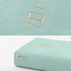 Midori - Agenda Hibino A6 2027 | Blue Green — interior, detalles y uso
