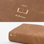 Midori - Agenda Hibino A6 2027 | Camel — interior, detalles y uso
