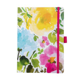 ARTEBENE - Notebook with Elastic Closure A5 | Dotted Pages | Colorful Flowers