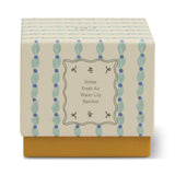 Paddywax – 5.5oz/155g Glass Tulip Scented Candle | Blue and Ochre - Wisteria & Willow