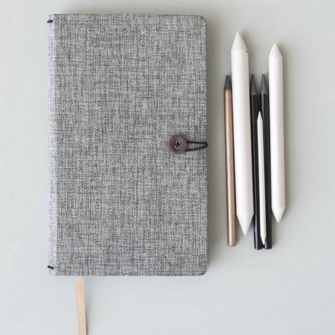Tinne+Mia - Notebook Button - Cuaderno 3 en 1 | Moss Agate