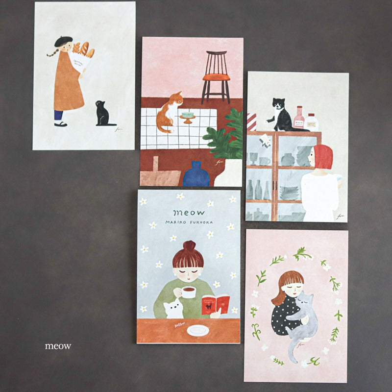 Cozyca Products - Bloc de Postales | Mariko Fukuoka - Meow