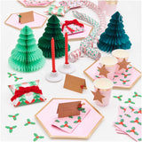 Rico Design - Pack de 4 Cajas de regalo 12x18cm | Merry Christmas