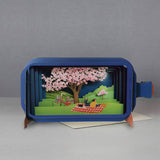 Alljoy Design - Tarjeta 3D Message in a Bottle | Flor de cerezo