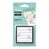 Midori - Paintable Stamp Pre-inked Bird Sello Pajarito