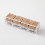 Midori Yuru Log Pre-inked Stamp - Animal Poses