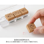 Midori Yuru Log Pre-inked Stamp - Animal Poses