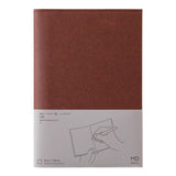 MD Product - MD Notebook Hardcover A5 Paper - Rigid Paper Cover for MD Notebook | Brown