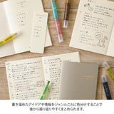 Midori - Connecting Pen Join Dots 3-Pack Grayish Tone