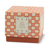 Paddywax – 5.5oz/155g Glass Tulip Scented Candle | Pink and Burnt Orange - Cactus Flower