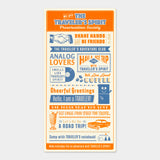 Traveler's Company - TRAVELER'S notebook Plastic Sheet Diary 2026 | Regular Size