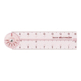 Midori - Regla Multi Ruler 16 cm | Rosa