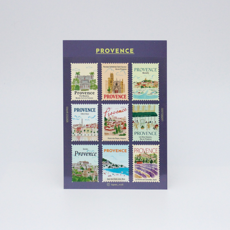 Sellos Adhesivos Provence - Set de 9