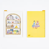 Hobonichi - Plantilla de Escritura iyo okumi: Hobonichi Pencil Board for A6 Size | Happy Tea Time - Teapot Shelf