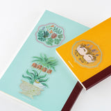 Hobonichi - Pegatinas iyo okumi: Transparent Embroidery Sticker Set - My Garden