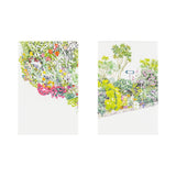 Hobonichi - Blocs de notas iyo okumi: Brief Message Memos - Some Days Ago (Set de 2)