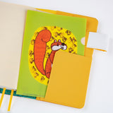 Hobonichi - 100%ORANGE Hobonichi Folder Set de 3 para tamaño A6  (Squirrel’s Moving Day)