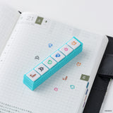 Hobonichi -  Sellos Kodomo no Kao x Hobonichi Pochitto6 Push-Button Stamp (Tamagotchi)