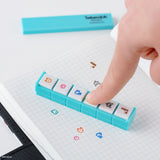 Hobonichi -  Sellos Kodomo no Kao x Hobonichi Pochitto6 Push-Button Stamp (Tamagotchi)