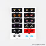 Hobonichi - Pegatinas ONE PIECE magazine Pirate Flag Index Stickers
