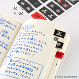 Hobonichi - Pegatinas ONE PIECE magazine Pirate Flag Index Stickers