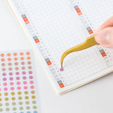 Hobonichi - TSUKI no IRO:  Transparent Dot Stickers (3.5mm)