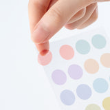 Hobonichi - TSUKI no IRO:  Transparent Dot Stickers (15mm)