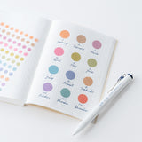 Hobonichi - TSUKI no IRO:  Transparent Dot Stickers (15mm)